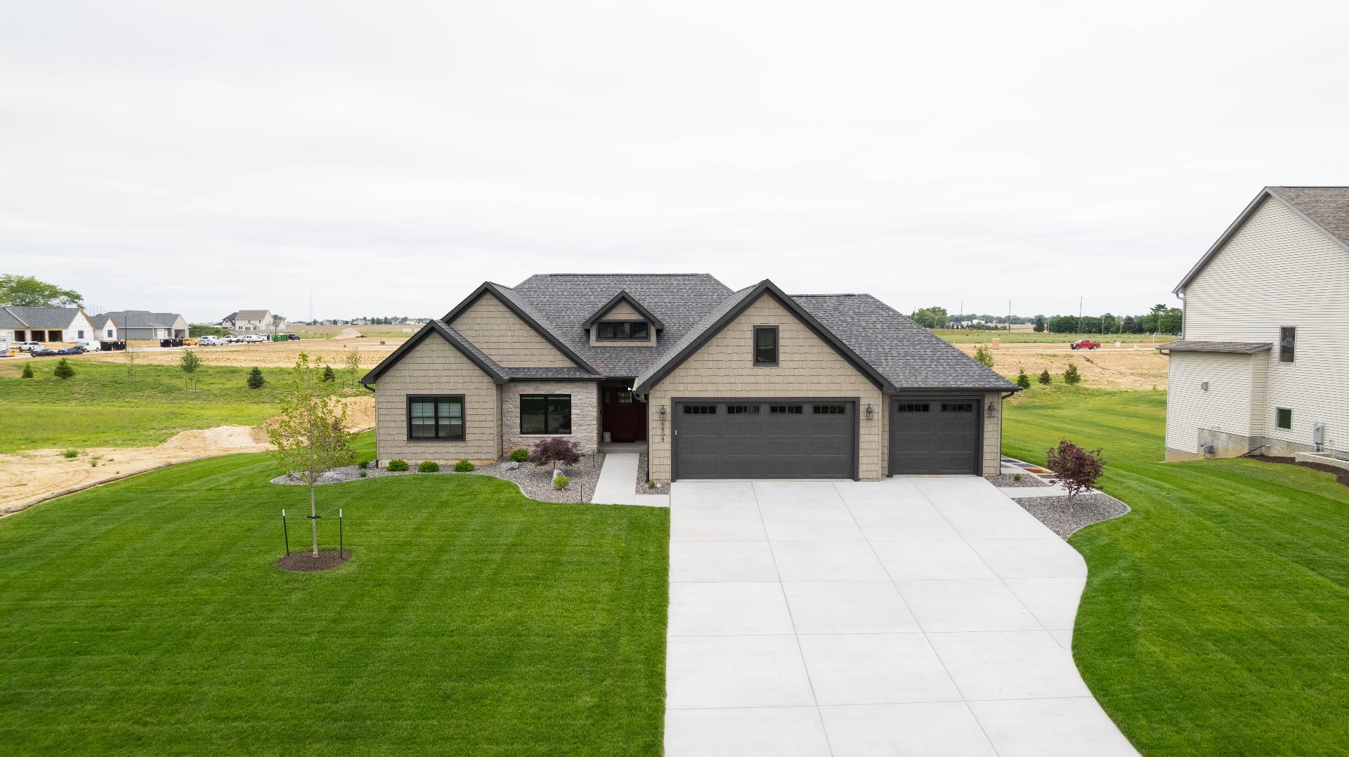 Luxury custom home by Kerkhoff Homes in Bettendorf, Iowa